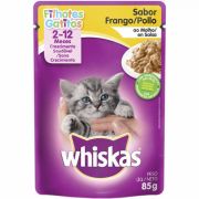 Ração Úmida Whiskas Sachê Frango ao Molho para Gatos Filhotes