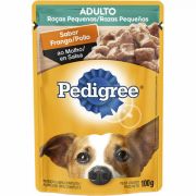 Ração Úmida Pedigree Sachê Carne ao Molho para Cães Adultos de Raças Pequenas