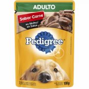 Ração Úmida Pedigree Sachê Carne ao Molho para Cães Adultos