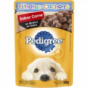 Ração Úmida Pedigree Sachê Carne ao Molho para Cães Filhotes