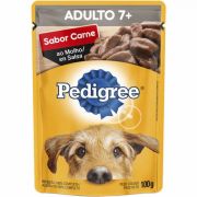 Ração Úmida Pedigree Sachê Carne ao Molho para Cães Sênior 7+ Anos