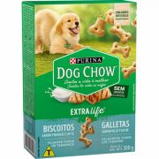 Biscoito Purina Dog Chow Extra Life Frango e Leite para Cães Filhotes