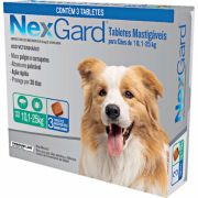 Comprimido NexGard Antipulgas para Cães de 10,1 - 25kg Comprimido NexGard Antipulgas para Cães de 10,1 - 25kg