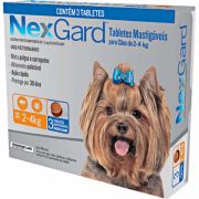 Comprimido NexGard Antipulgas para Cães de 2 - 4kg Comprimido NexGard Antipulgas para Cães de 2 - 4kg
