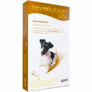 Antipulgas e Carrapatos Zoetis Revolution 12% para Cães entre 5,1 - 10kg Antipulgas e Carrapatos Zoetis Revolution 12% para Cães entre 5,1 - 10kg