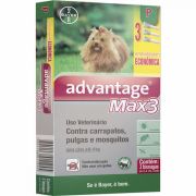 Antipulgas e Carrapatos Advantage Max3 para Cães até 4kg Antipulgas e Carrapatos Advantage Max3 para Cães até 4kg