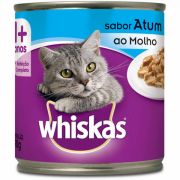 Ração Úmida Whiskas Lata Ao Molho Atum para Gatos Adultos 1+