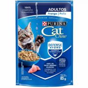 Ração Úmida Purina Cat Chow Sachê Gatos Adultos Frango