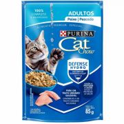 Ração Úmida Purina Cat Chow Sachê Gatos Adultos Peixe