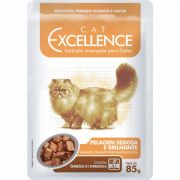 Ração Úmida Cat Excellence Sachê Gatos Adultos Pelagem Sedosa e Brilhante