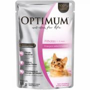 Ração Úmida Optimum Sachê para Gatos Filhotes Frango