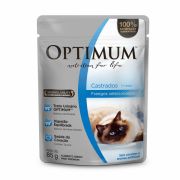 Ração Úmida Optimum Sachê para Gatos Adultos Castrados Frango