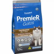 Ração PremieR Ambientes Internos Gatos Castrados Até 7 anos Salmão