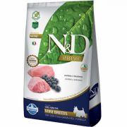 Ração Farmina N&D Prime - Cães Adultos Mini Breeds Cordeiro e Blueberry