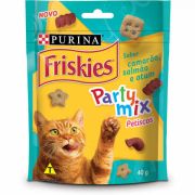 Petisco Gatos Purina Friskies Party Mix Camarão, Salmão e Atum Petisco Gatos Purina Friskies Party Mix Camarão, Salmão e Atum