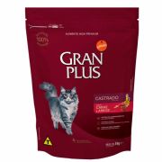 Ração Gran Plus Gato Castrado Carne e Arroz