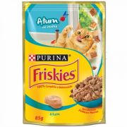 Ração Úmida Purina Friskies Sachê Atum ao Molho para Gatos Adultos