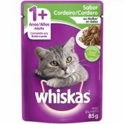 Ração Úmida Whiskas Sachê Cordeiro ao Molho para Gatos Adultos